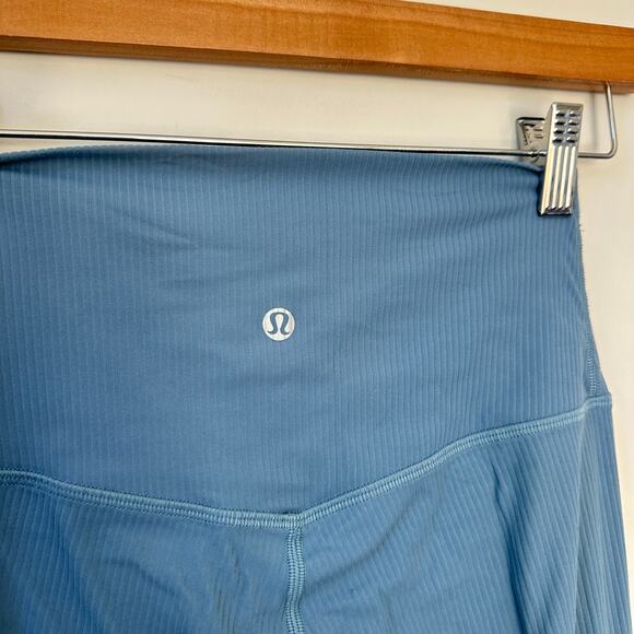 Lululemon Align™ High-Rise Ribbed Crop 23" Blue 4 - Picture 7 of 9